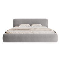 POLSTERBETT Herat 160x200 cm, Silber - Hellgrau, Textil (200/160cm) - Fedve