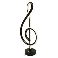 TISCHLEUCHTE Seebar 16.5/2.5/38.5 cm - Schwarz, Metall (38.5/16.5/2.5cm) - ZMH