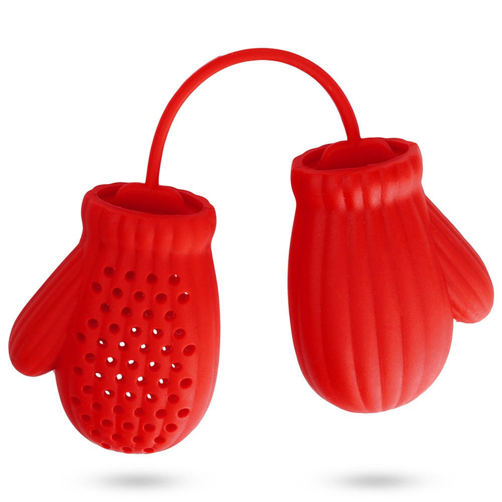 TEE-EI Silikon mit Handschuhen Rot - Rot, Kunststoff (7/3/5cm) - Excellent Houseware