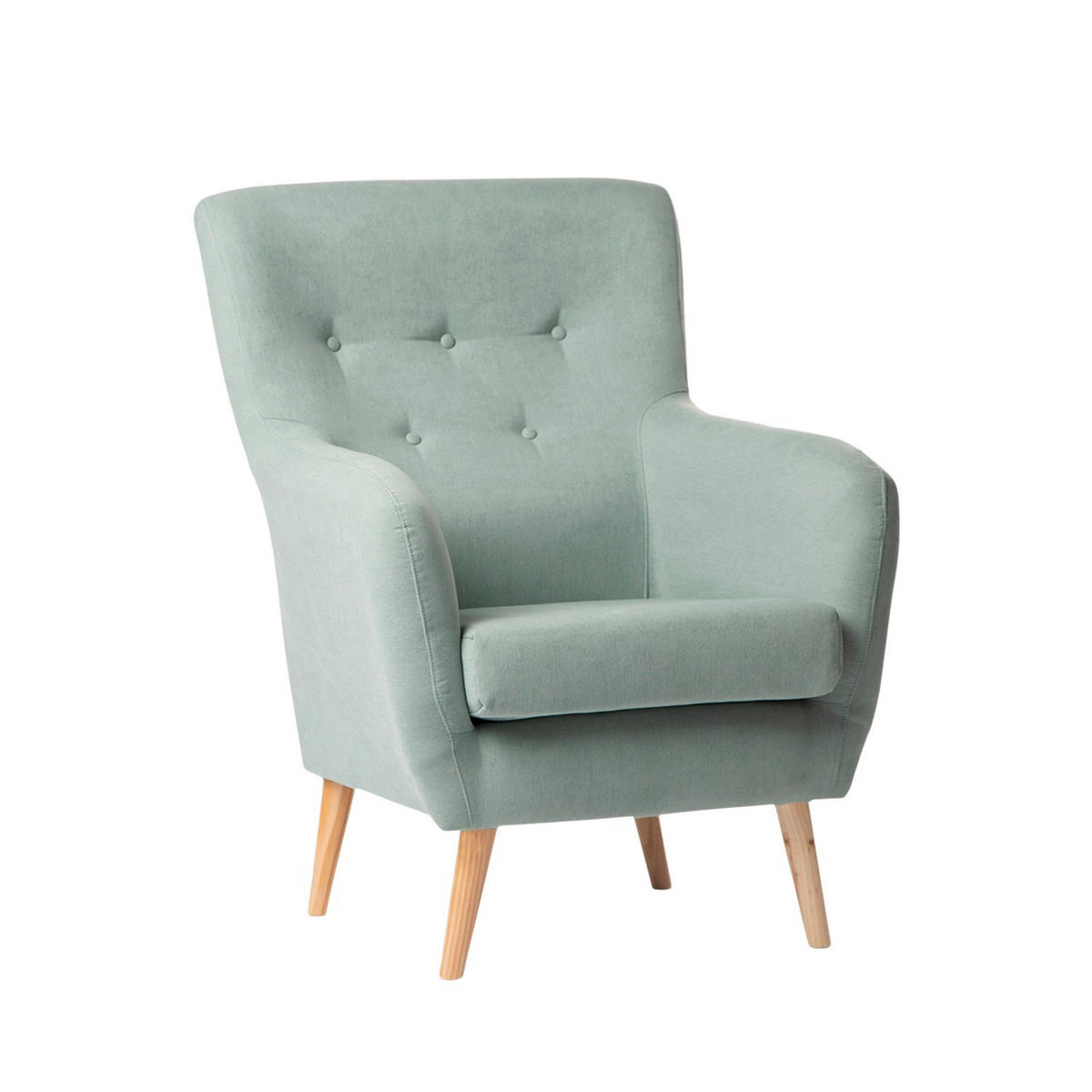 LESESESSEL Astrid Grün 72 cm x 96 cm - Grün, Textil (72/96/80cm) - Klast Home