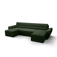 ECKSOFA REBIU2 Poso 14 mit Schlaffunktion - Dunkelgrün, Textil (326/86/140cm) - Bedante