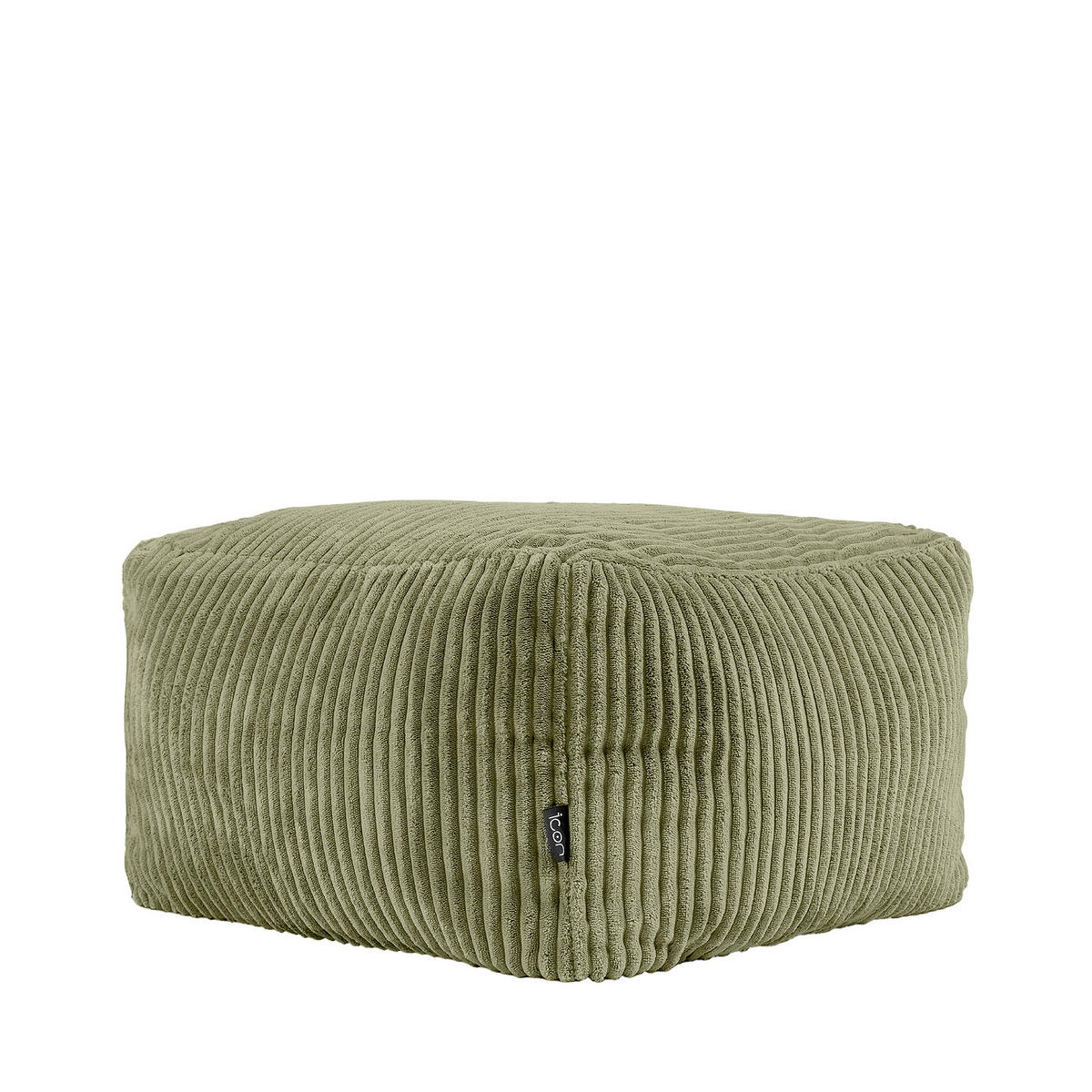 SITZPOUF Amara - Salbeigrün, Textil (40/24/40cm) - icon