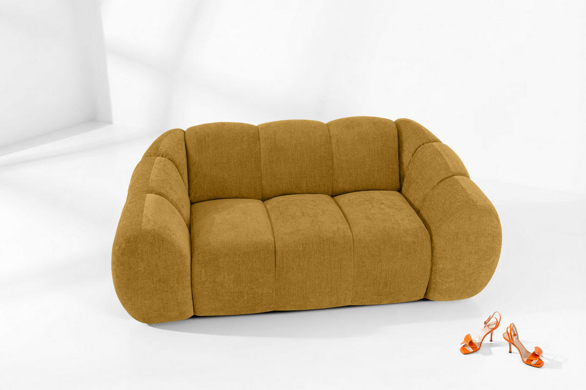 2-SITZER SOFA FLAVA, Honigfarben - Honig, Holz/Holzwerkstoff (200/76/100cm) - KONSIMO®