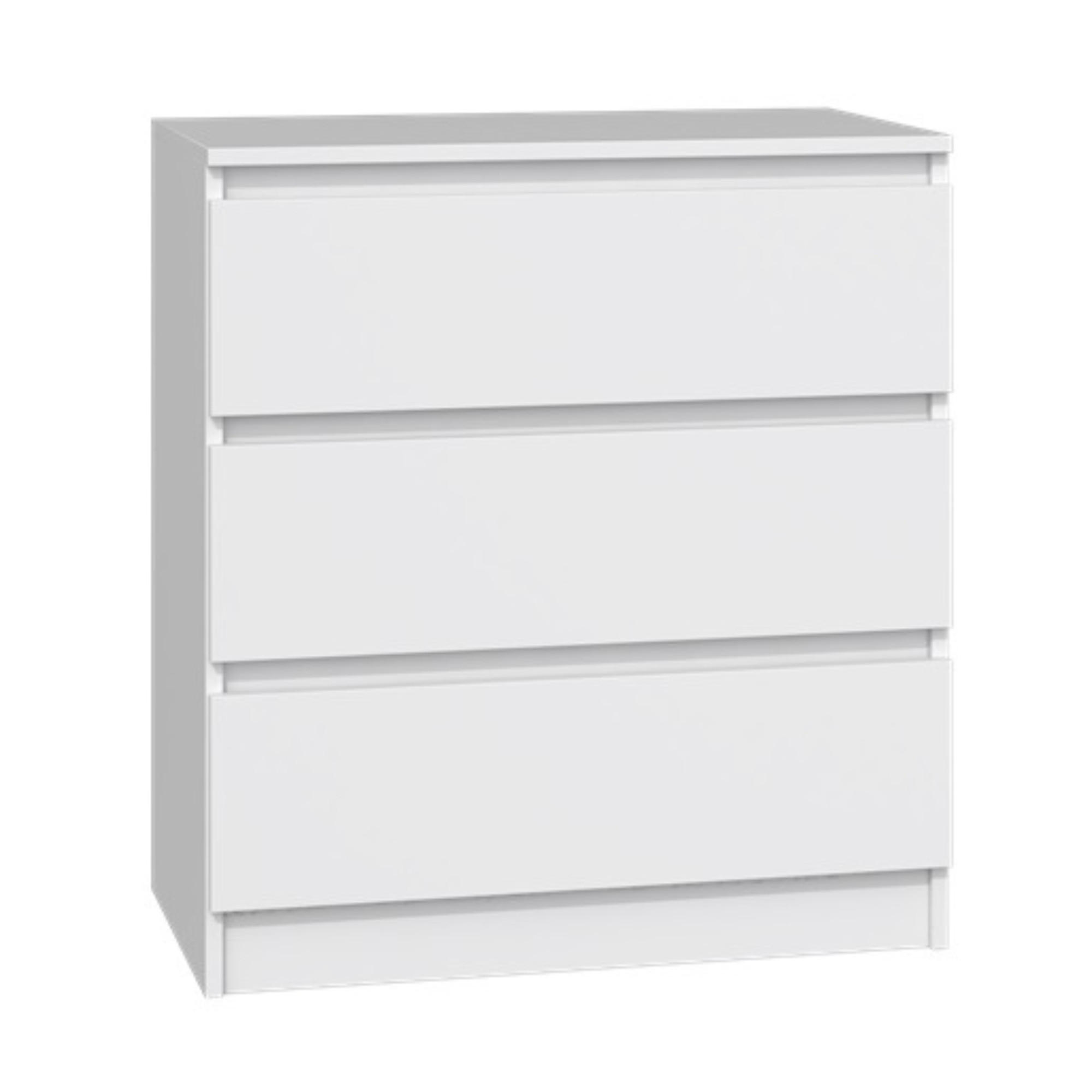 Home Collective KOMODA se 3 zásuvkami v bílé barvě