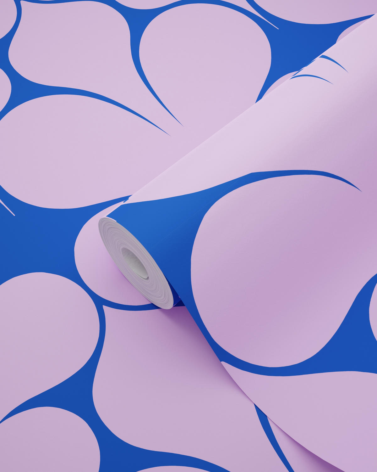 TAPETE Retro-Ornamente 50 x 900 cm - Lila, Papier (50/900cm) - ESTAhome