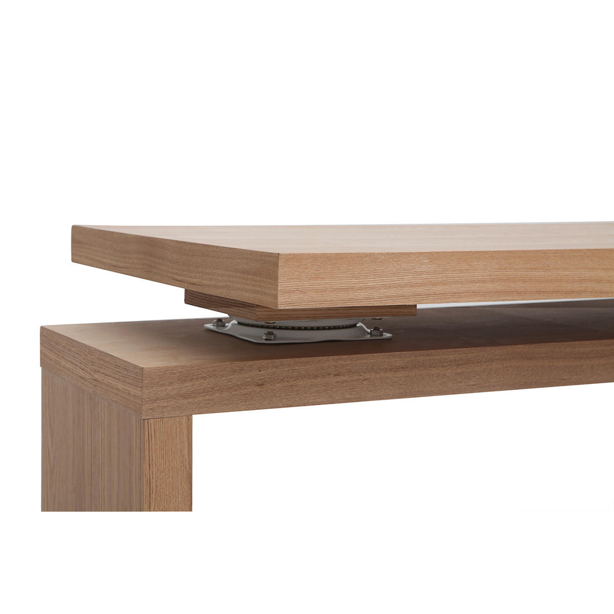 SCHREIBTISCH Holz verstellbar MAX - Hellbraun, Holz (60/218/76cm) - Miliboo