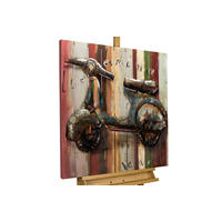 METALLBILD Bunt 80/80 cm - Multicolor, Metall (3.8/80cm) - KUNSTLOFT