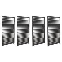 PANEELE FÜR PERGOLA Anthrazit 4er-Set-Set - Anthrazit, Metall (369/204/4cm) - MCW