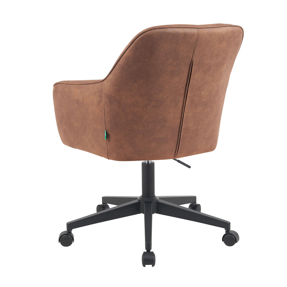 BÜROSTUHL Mika-Nika - Schwarz/Braun, Textil/Metall (60/84/65cm) - DUBI Möbel