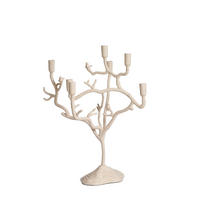 KERZENHALTER Jardia Weiß Ø60/70 cm - Weiß, Metall (35/70/60cm) - Light & Living