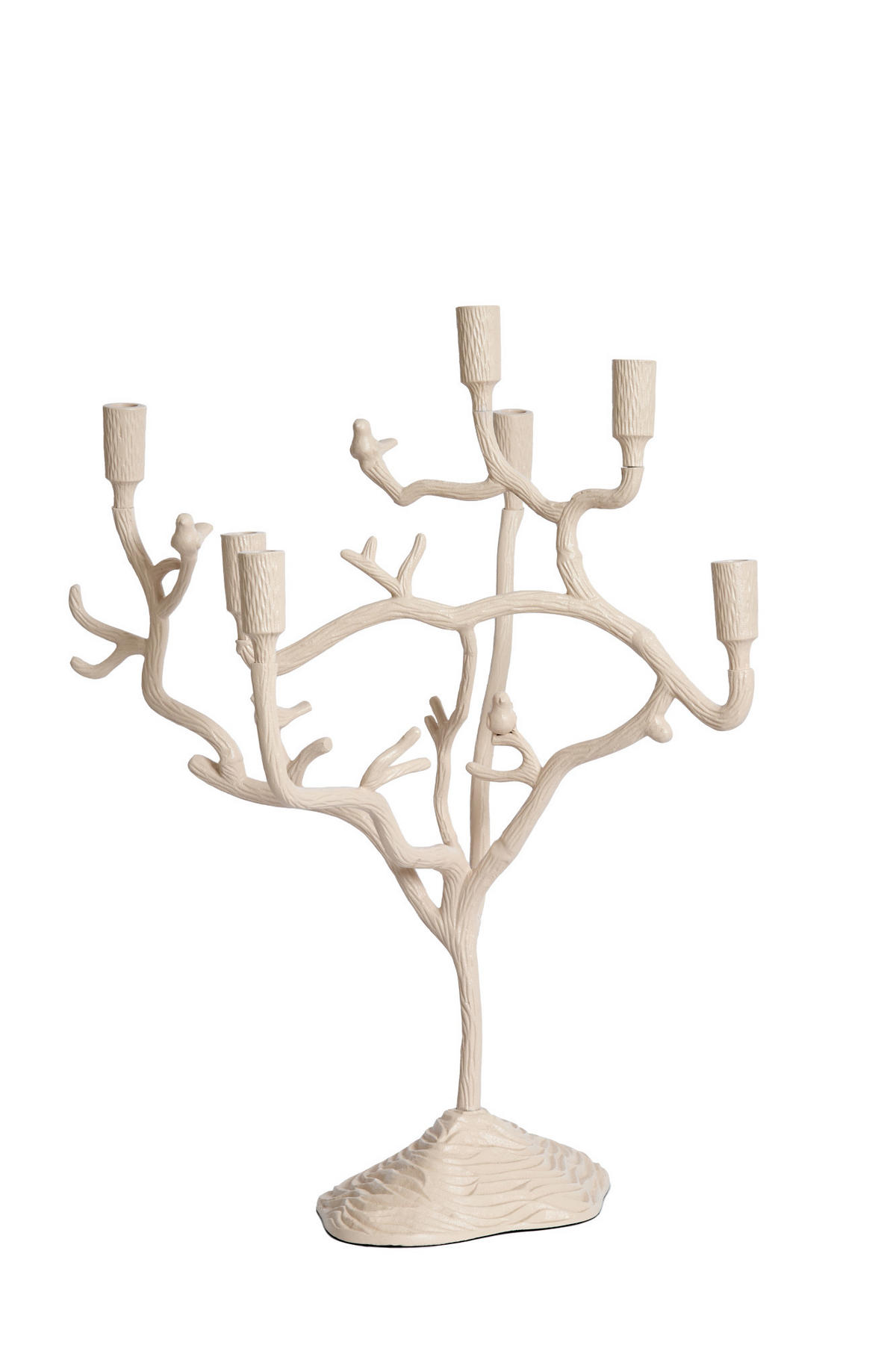 KERZENHALTER Jardia Weiß Ø60/70 cm - Weiß, Metall (35/70/60cm) - Light & Living