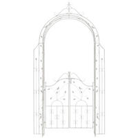 ROSENBOGEN Anders 144x36x270cm Metall Antik-Weiß Rankhilfe - Weiß, Metall (144/270/36cm) - DELUKE