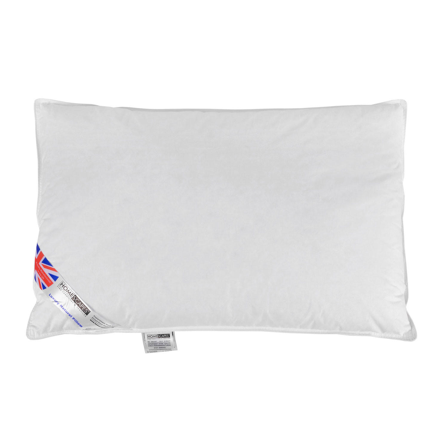 DAUNENKISSEN Kopfkissen Entendaunen 48/74 cm - Weiß, Textil (48/74cm) - Homescapes