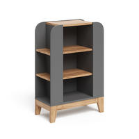 KINDERREGAL Malia Grau 60 x 88 cm mit 9 fächern - Hellgrau/Grau, Holzwerkstoff (60/88/30cm) - VitaliSpa