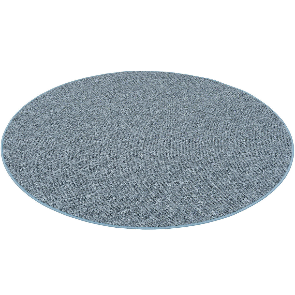 SCHLINGEN DESIGNER TEPPICH NIVA RUND - Blau, Textil (200/200cm) - Snapstyle