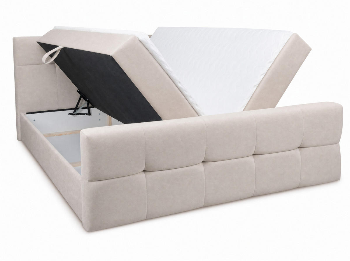BOXBETT Modena 2 beige 160/200 cm - Beige, Textil (160/200cm) - wonello