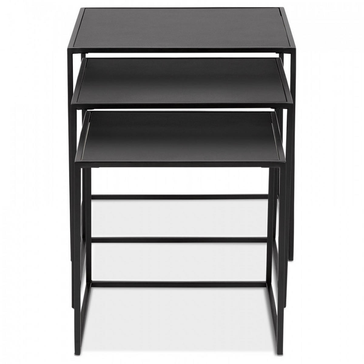 LOUNGETISCH Schwarz 50x50x50 cm - Schwarz, Holz/Metall (50/50/50cm) - AlterEgo