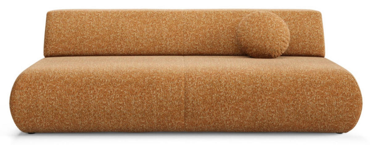 SOFA 3-SITZER Orange PENTI Mit Schlaffunktion Bezogen Mit PUENTE Stoff - Orange, Textil (214/74/100cm) - Sepro Meble