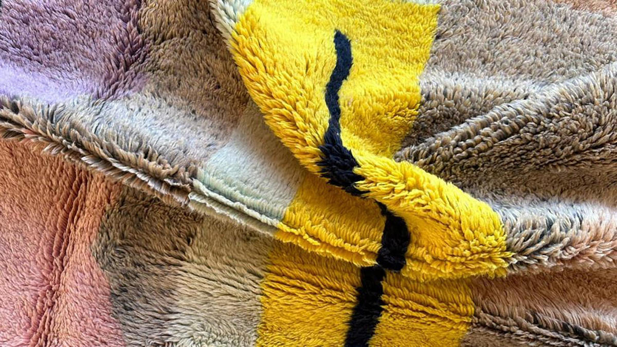 BERBERTEPPICH abstrakt aus Wolle 140x 200 cm - Multicolor, Naturmaterialien (140/200cm) - AFK Living