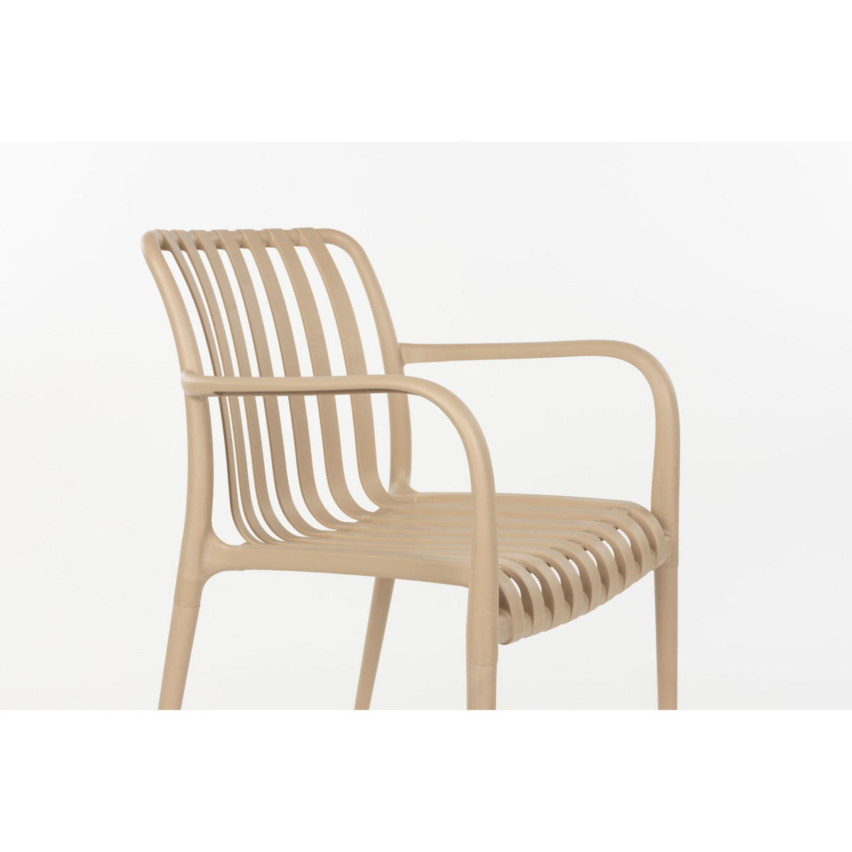 GARTENSTUHL Amae Beige - 4 er Set - Beige, Kunststoff (53/80.5/57cm) - Housecraft Living