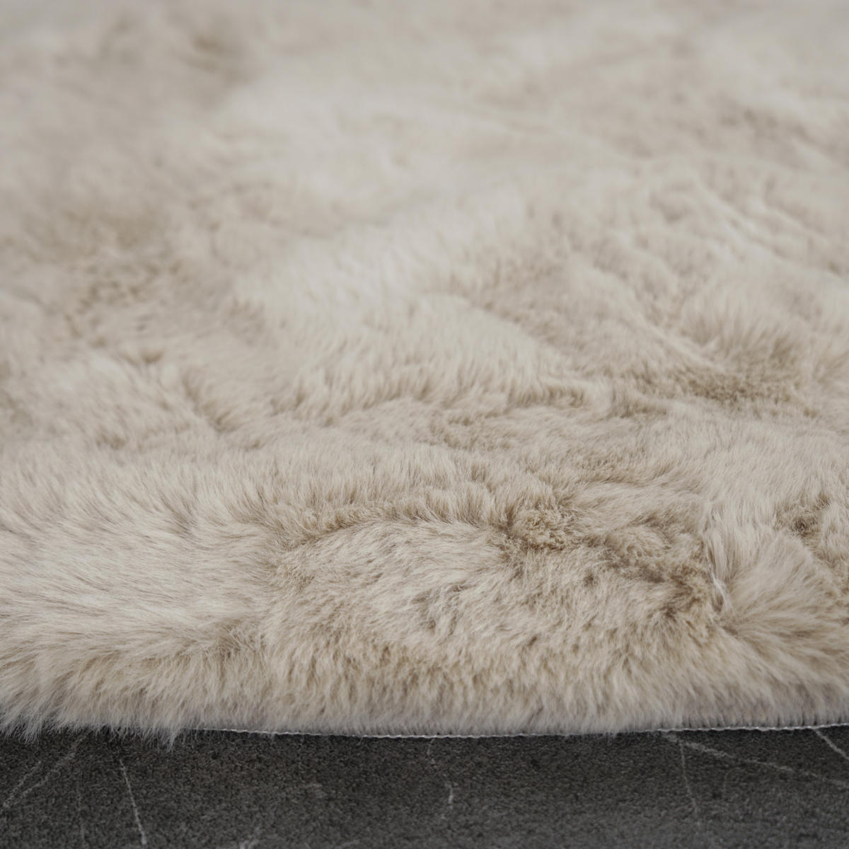 FELLTEPPICH CLOUD SUPER SOFT 200/200 cm Beige - Beige, Textil (200/200cm) - Consilio Concept