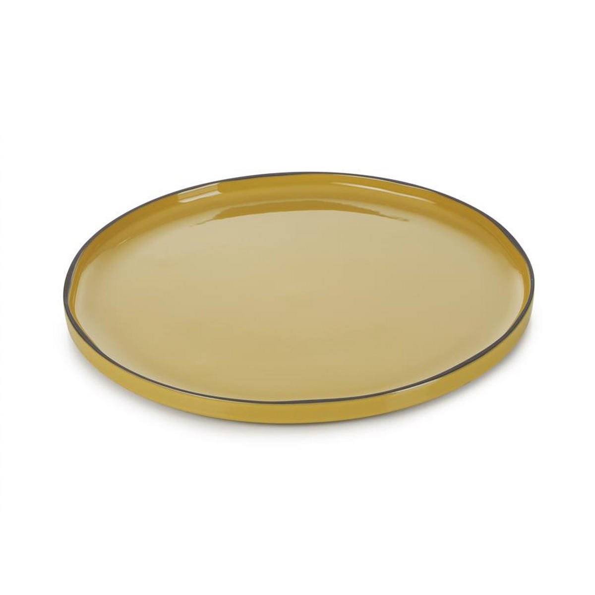 PLATZTELLER CARACTERE 30 cm Kurkuma - Hellbraun, Keramik (30cm) - Revol Porcelaine France