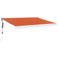 MARKISE Einziehbar Orange und Braun 3x2,5 m Stoff - Multicolor, Textil (300/250/300cm) - furnicato