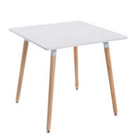ESSTISCH Clara quadratisch 80x80x75cm Holz Natura Küchentisch - Naturfarben, Holz (80/80/75cm) - DELUKE