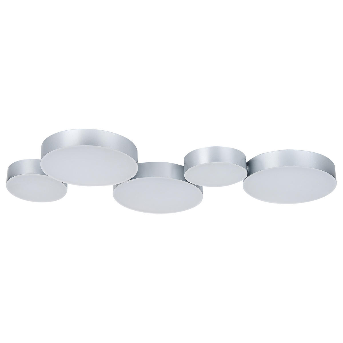 DECKENLEUCHTE Luga 20/54/3 cm - Silberfarben, Metall (20/54/3cm) - Beliani