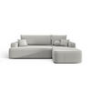 ECKSOFA mit Schlaffunktion FIGO Quelle 83 Rechts - Grau, Textil (250/150cm) - Bedante