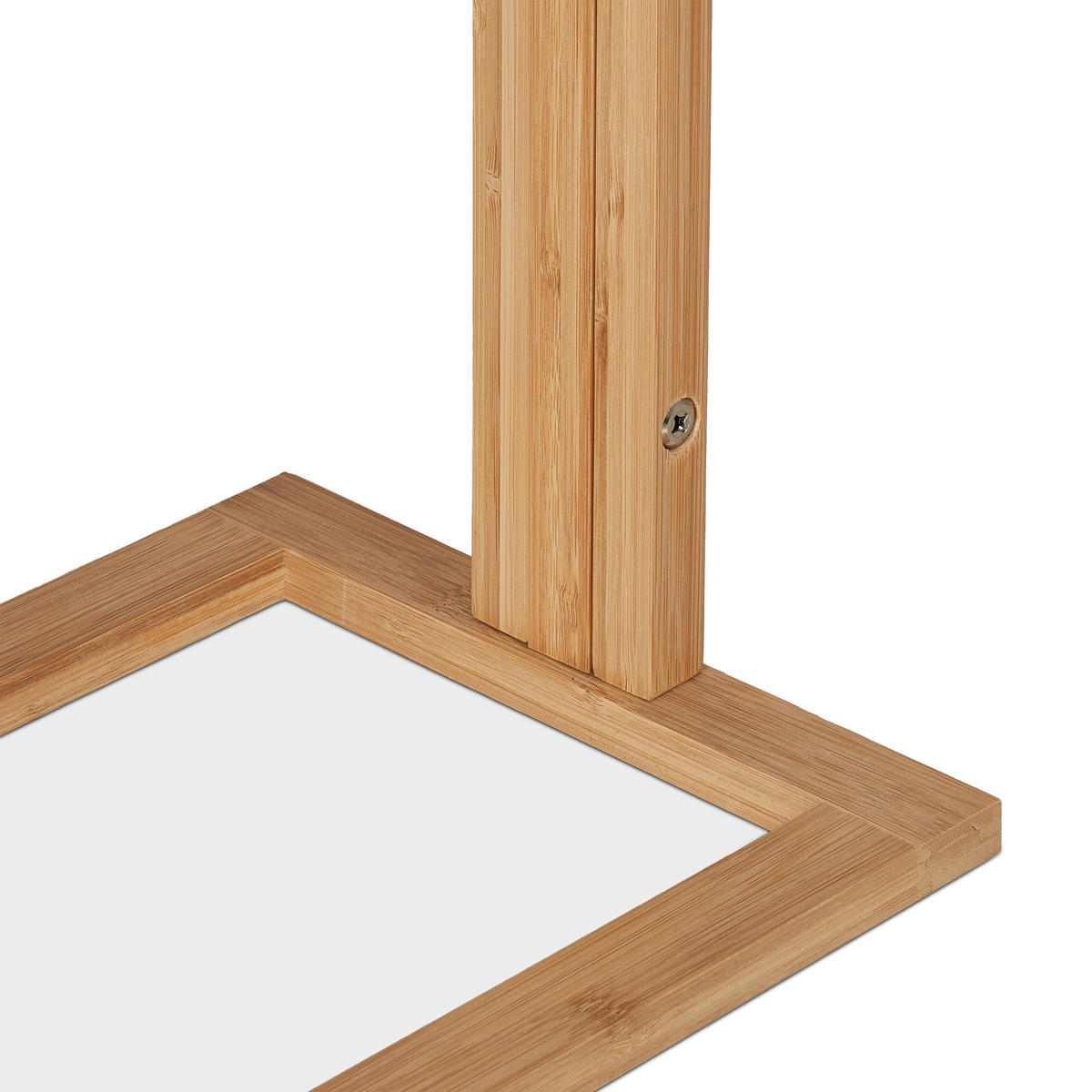 HANDTUCHHALTER - Hellbraun, Holz (42/82/24cm) - Relaxdays