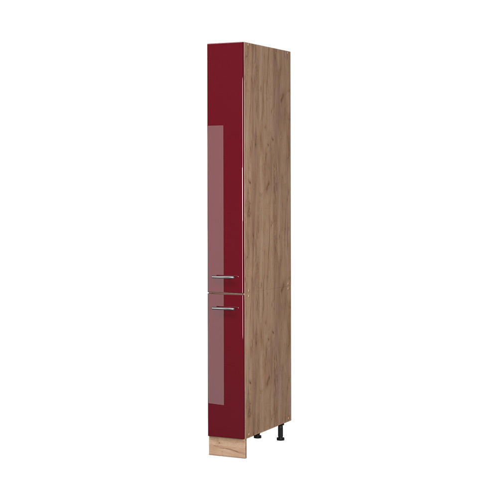 LÉKÁRNIČKOVÁ SKŘÍŇKA Fame-Line, Bordó červená vysoký lesk/Zlatý mocný dub, 20 cm - medově dubová/bordeaux, kompozitní dřevo (20/206.8/58cm) - Vicco