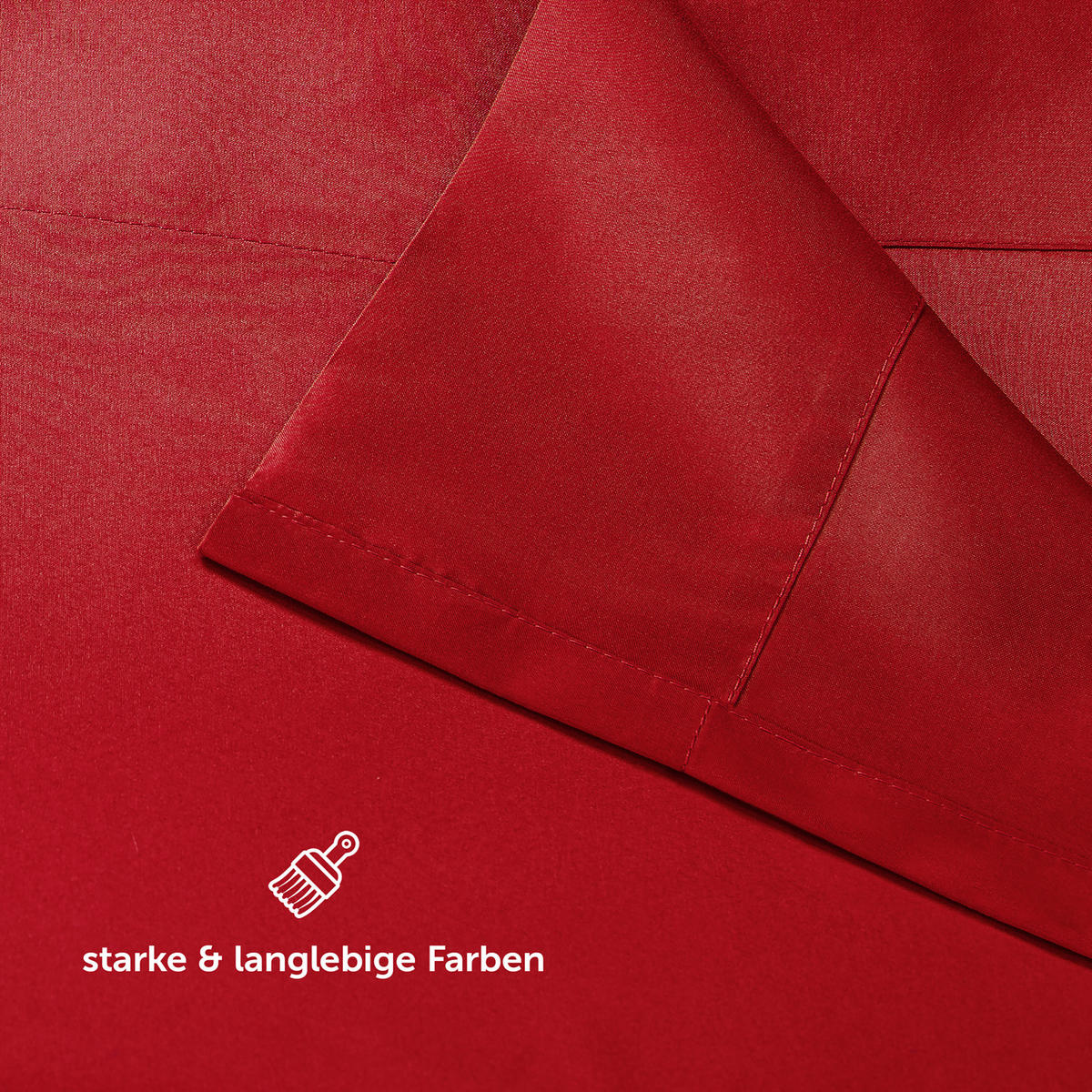 BETTTUCH ohne Gummi 220/275 cm, in Rot - Rot, Textil (275/220cm) - Blumtal