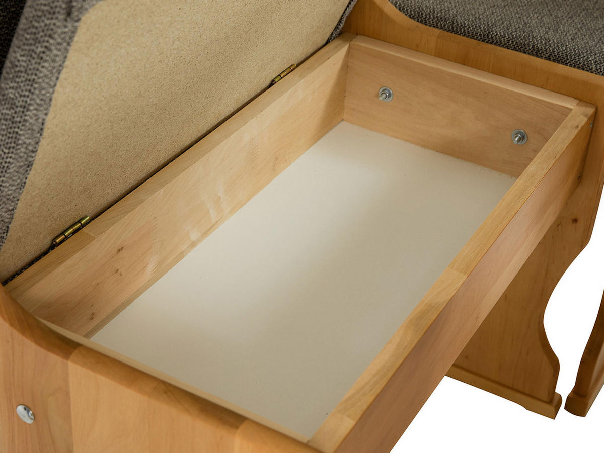 ECKBANKGRUPPE Mini - Weiß/Grau, Holz (145/87/105cm) - MIRJAN24