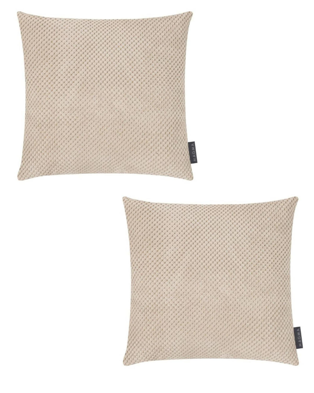 KISSENHÜLLE 2er Set Comodo - Beige, Textil (40/40cm) - Magma Heimtexx