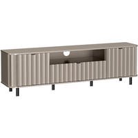 LOWBOARD Nevada mit zwei Türen 196 cm Taupe - Taupe/Schwarz, Holzwerkstoff/Metall (196/57/41cm) - Beautysofa