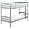 HOCHBETT 90x200 cm Grau Regat - Grau, Holz (90/200cm) - Beliani