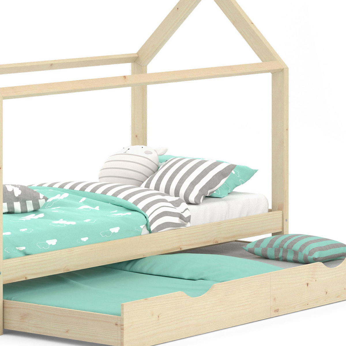DĚTSKÁ POSTEL Wiki Přírodní dřevo - přírodní, dřevo (90/200cm) - VitaliSpa