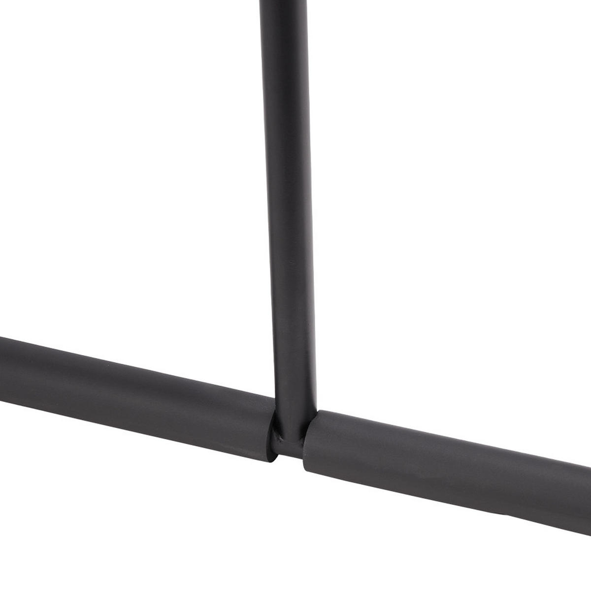 DECKENHAKEN 4 Stück T-förmige in Schwarz Vielseitig einsetzbar Belastbarkeit 43,5 x 29 cm - Schwarz, Metall (29/1/43.5cm) - Livingandhome