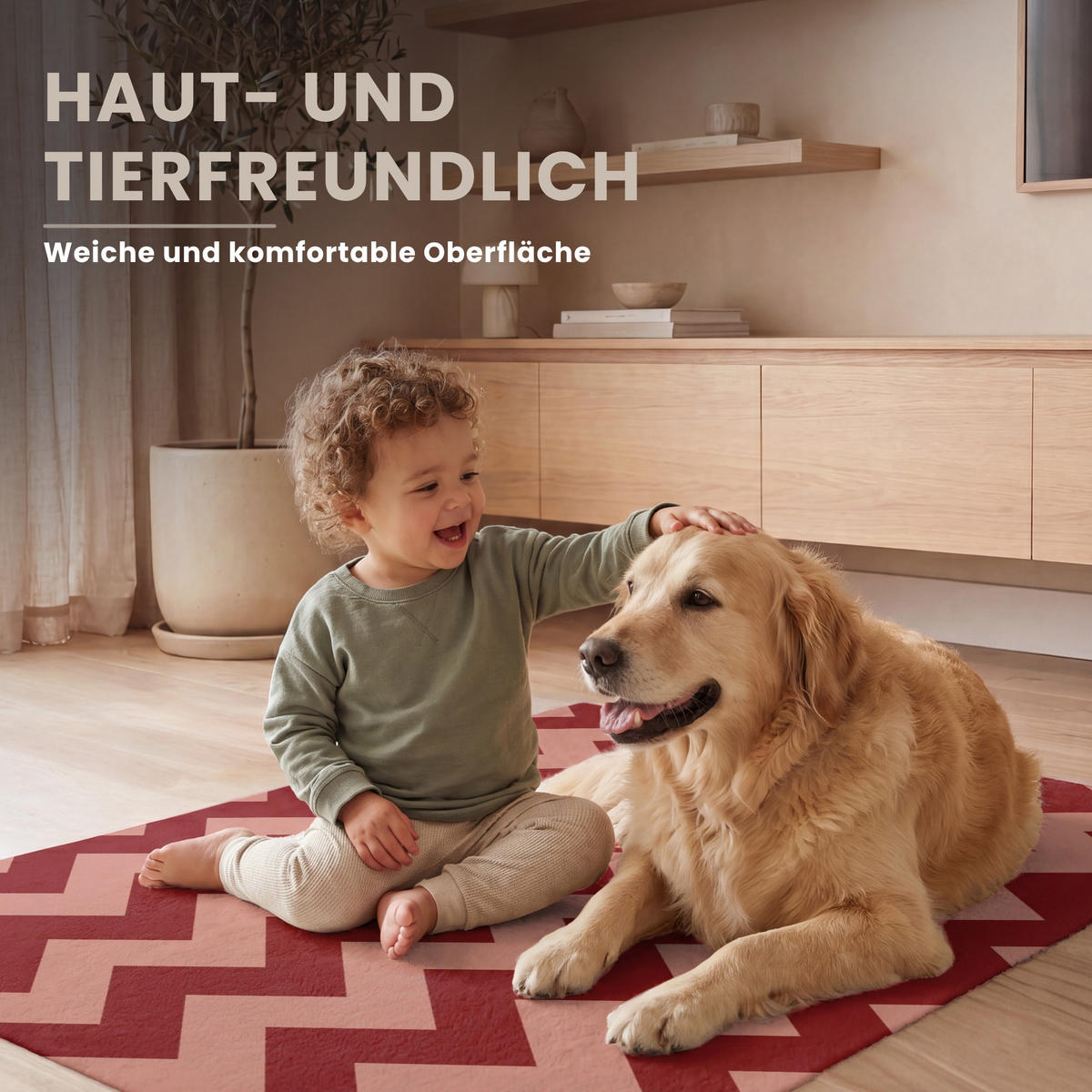 KOBERCE - Cikcak - Pruhy - Vzor - Červená - 80x120 cm - červená, textil/plast (80/0.4cm) - OnlyWow