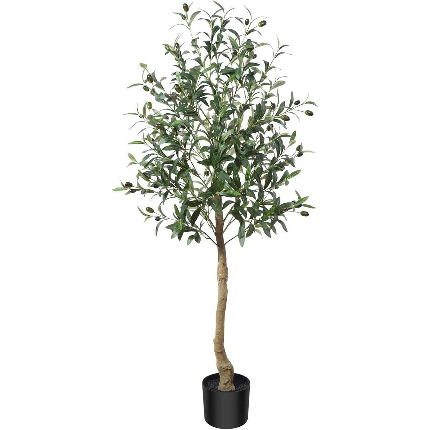 PFLANZE künstlicher Olivenbaum 120 cm - Grün, Kunststoff (120cm)