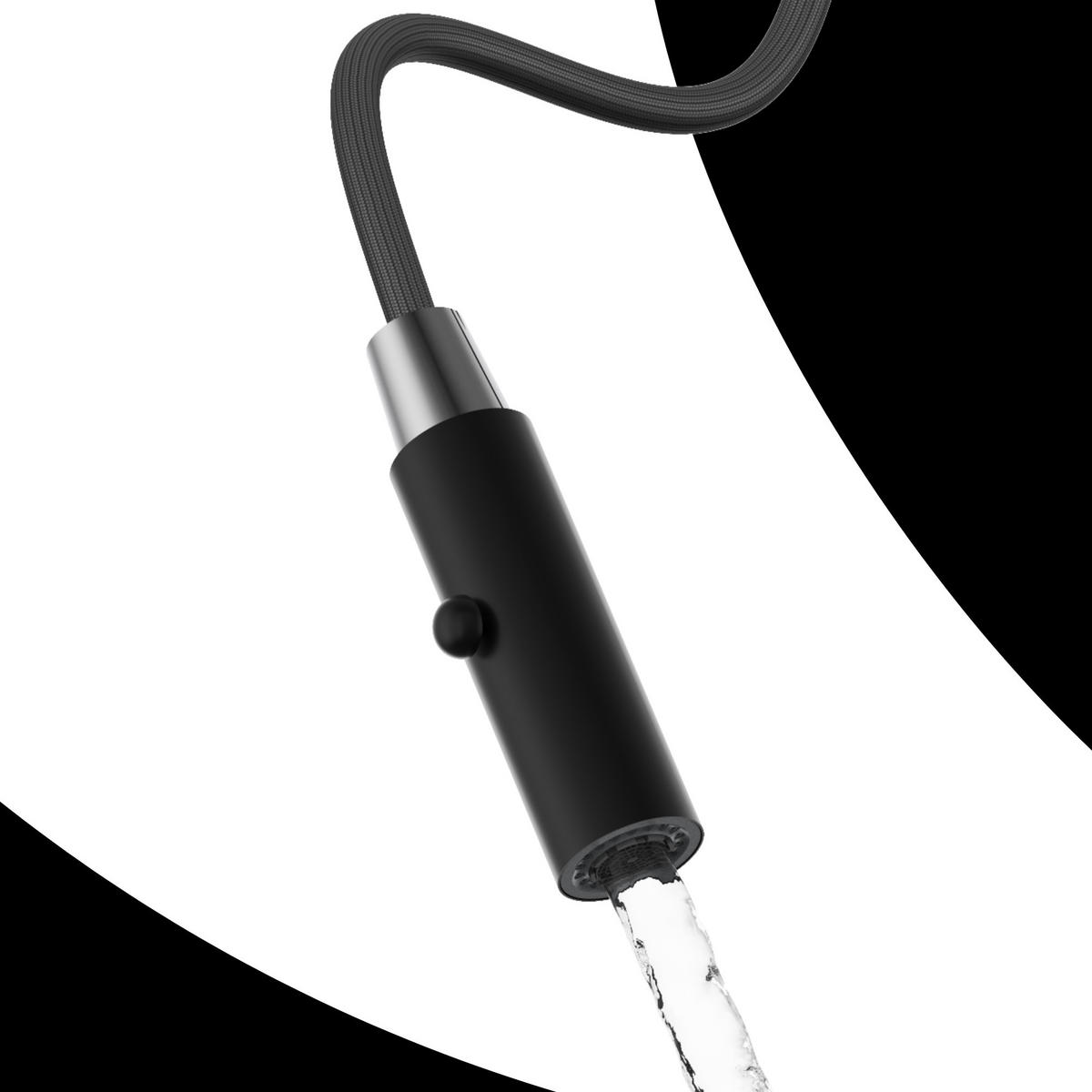 KÜCHENARMATUR Livia Schwarz - Schwarz, Metall (24/43/24cm) - Granitan