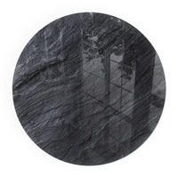 GLASPLATTE für Kamin Ø 100 cm - Schwarz, Glas (100/100/0.4cm) - TULUP