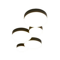 DECKENLEUCHTE Skavi, Schwarz, 53cm - Schwarz, Metall (53/26/2.5cm) - KOSILUM