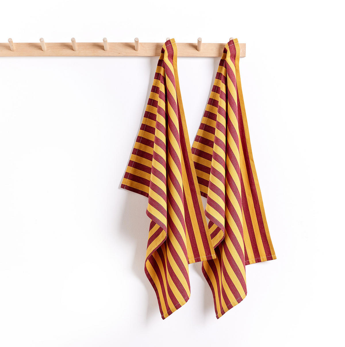 KÜCHENTUCH (2er-Set) Vegas Stripes - Goldfarben, Textil (50/70cm) - Butlers