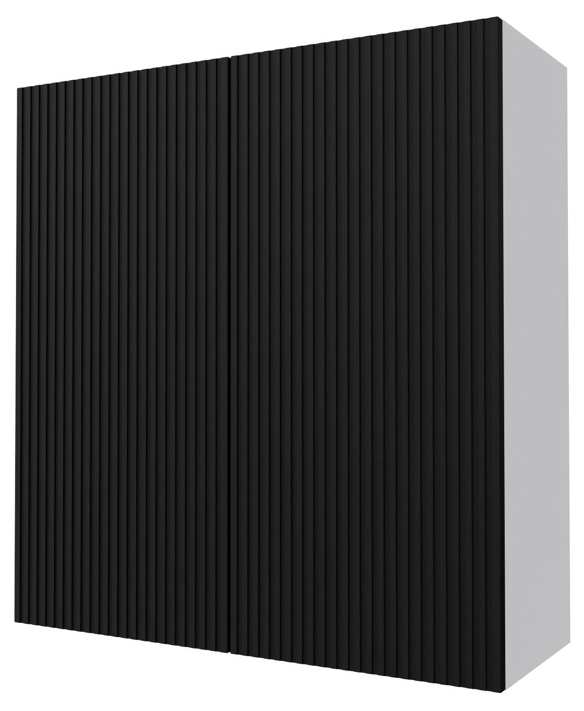 KÜCHENHÄNGESCHRANK Lamello W4/90 Schwarz Matt / Grau 90 / 32,5 / 96cm - Schwarz/Grau, Holz/Holzwerkstoff (90/96/32.5cm) - Feldmann-Wohnen