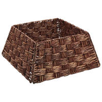 WEIHNACHTSBAUMKRAGEN 60/60/28 cm Braun Wasserhyazinthe - Braun, Naturmaterialien (60/28/60cm) - vidaXL