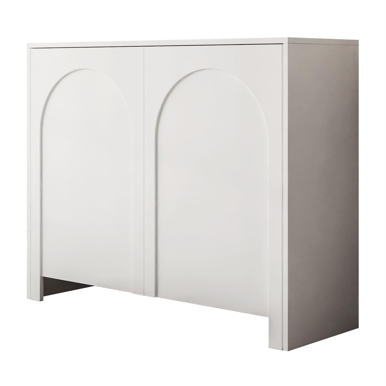 KOMMODE ARIADNA weiß zweitürig - Weiß, Holzwerkstoff (104/83/35cm)