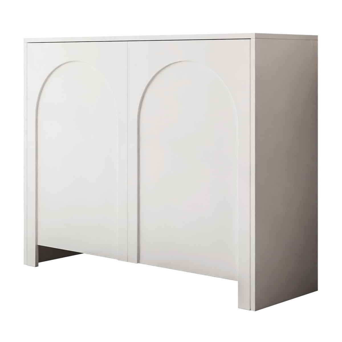 KOMMODE ARIADNA weiß zweitürig - Weiß, Holzwerkstoff (104/83/35cm)