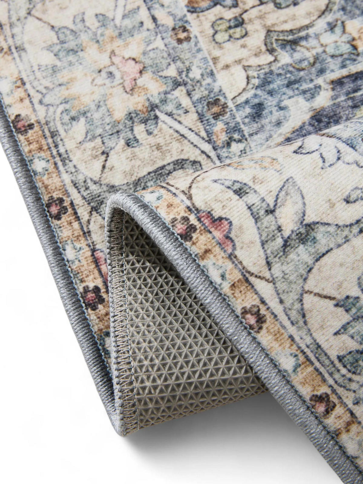 VINTAGE-TEPPICH George waschbar 200x300 cm - Blau, Kunststoff (200/300cm) - benuta